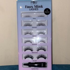 Faux Mink Lashes 6 Pack - Black